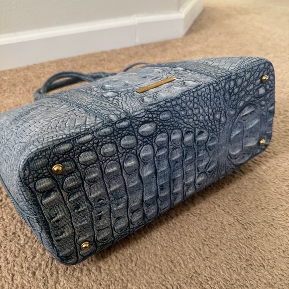 Brahmin Large Duxbury Satchel Light Denim Tetra - Picture 7 of 12